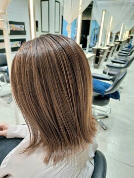 ミック ヘアアンドメイクアップ 高田店(miq Hair&Make up) 外ハネボブ/タッセルボブ/バレイヤージュ/ブリーチなし