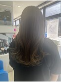 ハイライト×シフォンベージュ×巻き髪