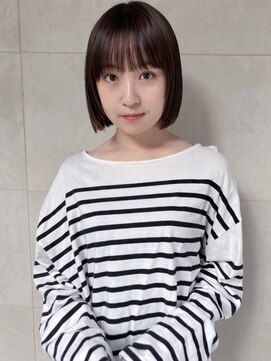 サーカス バイ ビュートリアム 青山(CIRCUS by BEAUTRIUM) 前髪あり　ボブ　ミニボブ　内巻き　小顔　切りっぱなしボブ