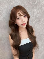 ラビス(Lovis)&nbsp;くびれヘア/ハイライトカラー/アプリコットオレンジ