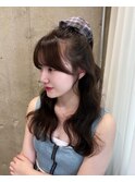 【アラキユウカ】オリーブブラウン/前髪顔周りカット