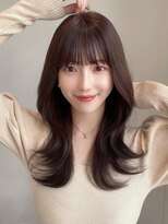 ラルユー 金山(LallYou)&nbsp;20代に人気！外ハネセミロングくびれレイヤー× グレージュ