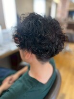 ヴァンカウンシル 一宮店(VAN COUNCIL)&nbsp;強めスパイラルパーマ×ツーブロックマッシュ