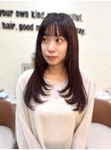 レイヤー/ロング/レッドブラウン