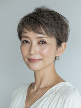 ビフィーノ リルネ(Bifino Rilune) クラゲヘアー/小顔/ココアベージュ/オリーブグレー/川西