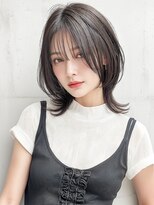 カバーヘア ブリス 志木南口駅前店(COVER HAIR bliss)&nbsp;ウルフカット/ダークアッシュ/ミディアムレイヤーカットp志木