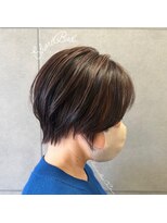 ヘアメロウ ココ(hair mellow CoCo...)&nbsp;コーラルピンク×ショートボブ