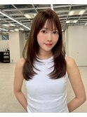★ワンカールモテ髪前髪小顔カットサイドバング艶感
