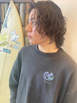 メンズアンダーバーホワイト 南海難波店(Men's _WHITE) メンズパーマ/ツイストスパイラルパーマ/サーファースタイル