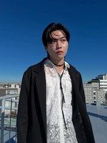 キャラハーフ 池袋東口店(KYARA HALF)&nbsp;簡単で色気ヘア/メンズセンターパート/韓国ヘア