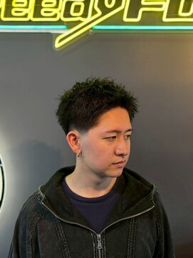 グリーディーフォックス 三軒茶屋(GreedyFOX) 波巻き/マッシュパーマ/ウルフ/ハイライト<理容室>三軒茶屋