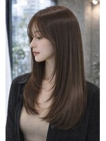 レス(Les.) 大人可愛い前髪あり顔まわりレイヤー