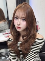 ロムーク 表参道(LOMKH)&nbsp;小顔ロングレイヤーカット顔周り春ハッシュカット透明感カラー
