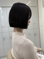 ニコトウキョウ 新宿(nico TOKYO) 20代30代切りっぱなしボブタッセルボブ顔周りレイヤーオリーブ