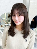 ミリバイアフロート(MIRI by AFLOAT) 【島田佑】ミディアムレイヤーカットグレージュ顔周りカット