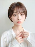 透明感♪丸みショートボブ