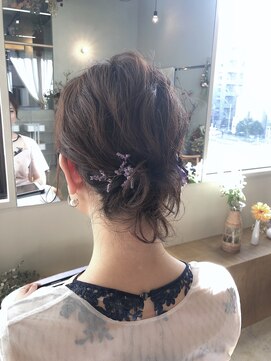 マロウ(mallow) 《花屋併設》肩上ショートアレンジ@20代30代40代@ショートボブ