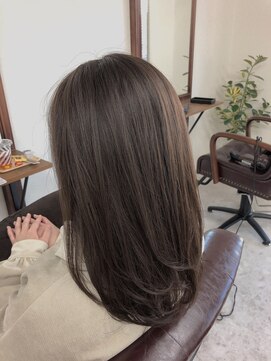 美容室ふうたん ナチュラルベージュアッシュ