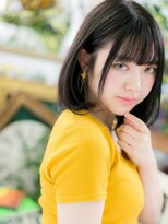 カバーヘア ブリス 戸田公園西口店(COVER HAIR bliss) ★オン眉黒髪艶カラーx耳かけ小顔ワンカールロブ10代20代30代★7