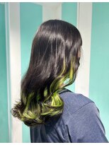 マティーナ ヘアー 池袋(Matina hair)&nbsp;【インナーカラー×黄緑】20代30代40代50代