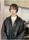 ハンサムショート/顔まわりレイヤー/伸ばしかけ［南青山］