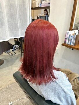 イツキ ヘアーデザイン(ITSUKI hair design) 大人かっこいい/ダブルカラー/レッドカラー/レッドオレンジ
