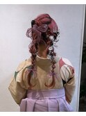 成人式 卒業式 ヘアアレンジ 振袖 袴 アレンジ