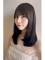 モアナ バイ ラナ 甚目寺店(MoanA BY LANA)&nbsp;韓国風/透明感カラー/オリーブアッシュ/ぱっつん前髪/小顔カット