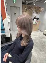 アヴァンス 京橋店(AVANCE)&nbsp;ハイライトカラーミルクティーベージュケアブリーチダブルカラー