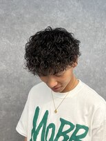 メンズサロン キング 梅田店(Men’s salon K!ng)&nbsp;ホワイトメッシュ/ツイスト/ツイスパ/パーマ/メンズ/眉毛