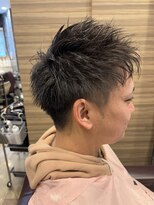 銀座マツナガ 神田店&nbsp;メンズスパイキーショートツーブロックモテ髪人気