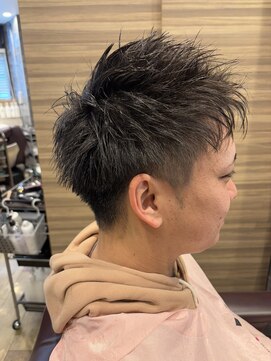 銀座マツナガ 神田店 メンズスパイキーショートツーブロックモテ髪人気