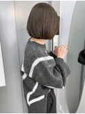 オリーブグレージュ イルミナカラー ミニボブ