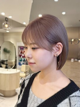 ミズチャーム(Ms.CHARM) ピンクグレージュボブ/10代/20代/30代/40代/外苑前