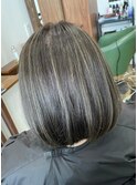 白髪ぼかしハイライト