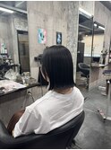 ぱつっとボブ 外ハネボブ 切りっぱなしボブ