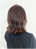 外ハネボブ×ブラウンベージュ