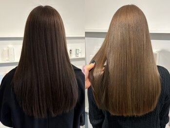 シニエ バイ ビセオ(Signet by VISEO)の写真/[植田駅]髪を優しく守りながらお悩み解消◎モチの良いサロン帰りの質感続く♪理想のツヤ髪へ…＊