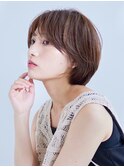 黒髪クラゲヘアー/オリーブグレー/小顔ココアベージュ