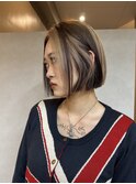 クラゲヘアー/小顔に見せるヘア/ココアベージュ/