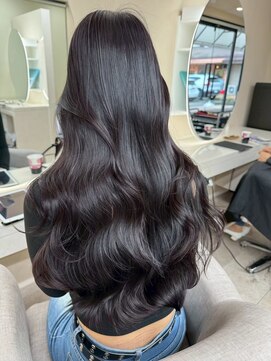 オズ 郡山駅前店(OZ) おすすめカシスブラウン 小顔カット×アッシュブラウンレイヤー