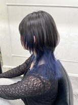 シーン(seen)&nbsp;【ネイビーブルー×クラゲウルフレイヤー】インナーブリーチ寒色