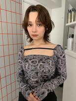 ペレ 原宿(PELE)&nbsp;ダークパープルナチュラルショート夏のヘアアレンジ原宿