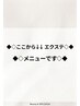 ◆◇ ここから下は《 エクステメニュー 》です ◇◆