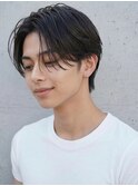 韓国風センターパートビジネスショートアップバング20代上尾P1