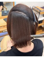 フォルメージ(formage) 【三宮】地毛風縮毛矯正で作る丸みボブ×髪質改善ストレート