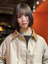 テラ 仙台(Tera)&nbsp;103. グレージュ/切りっぱなしボブ/シースルーバング