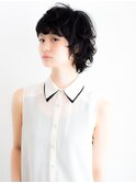 黒髪をオシャレにデザイン☆マニッシュショート