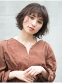 大人かわいい小顔ワンレン{エアリーショート/ミニマムボブ/ボブ}