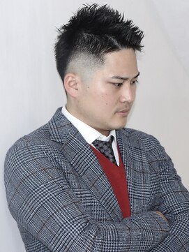 ワンワンオー バーバーショップ 博多店(@110 BARBER SHOP) ＦＡＤＥ×アップバング
